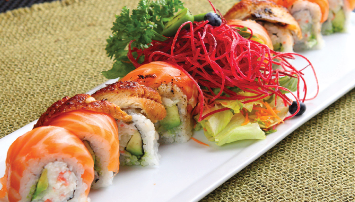 Order B2. Tiger Roll food online from Ami Sushi store, Westwood on bringmethat.com
