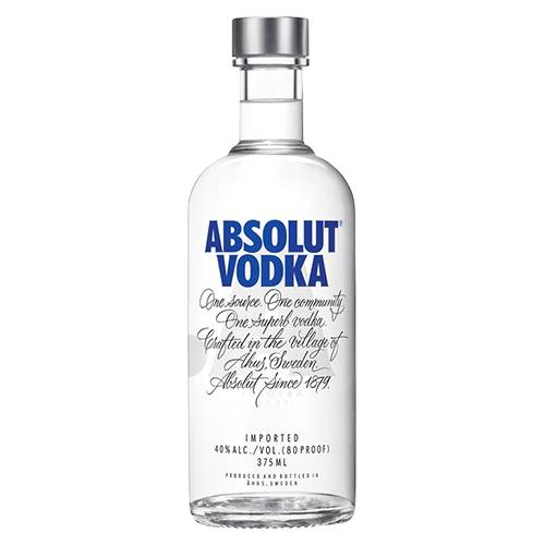 Order Absolut Vodka - 375ml/Single food online from Bottle Shop & Spirits store, Los Alamitos on bringmethat.com