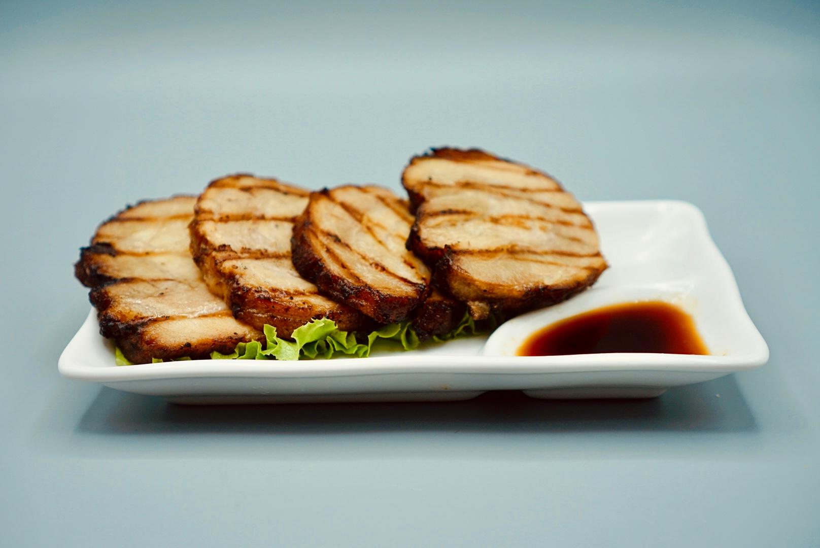 Order GRILLED CHASHU (4pc) food online from Kiki Japanese Restaurant store, San Francisco on bringmethat.com
