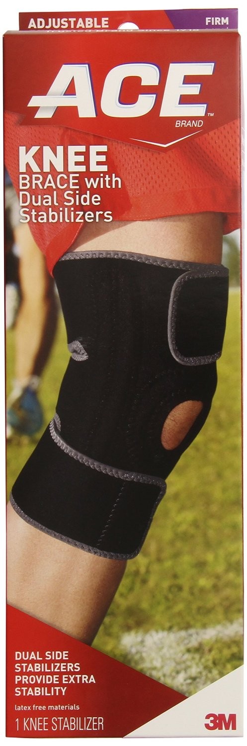 Order ACE Adjustable Knee Brace with Dual Side Stabilizers, Firm Support - 1 ct food online from Rite Aid store, MILLER PLACE on bringmethat.com