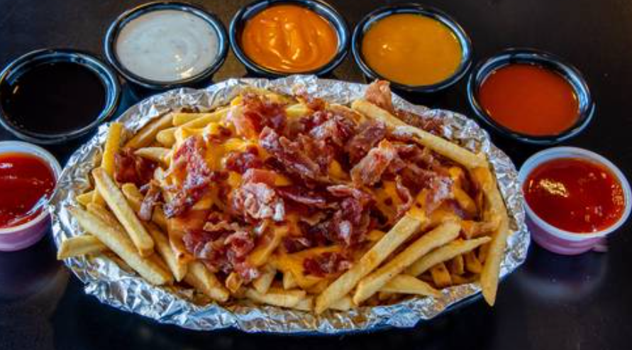 Order Bacon Cheese Fries food online from The Wing Man store, Tempe on bringmethat.com
