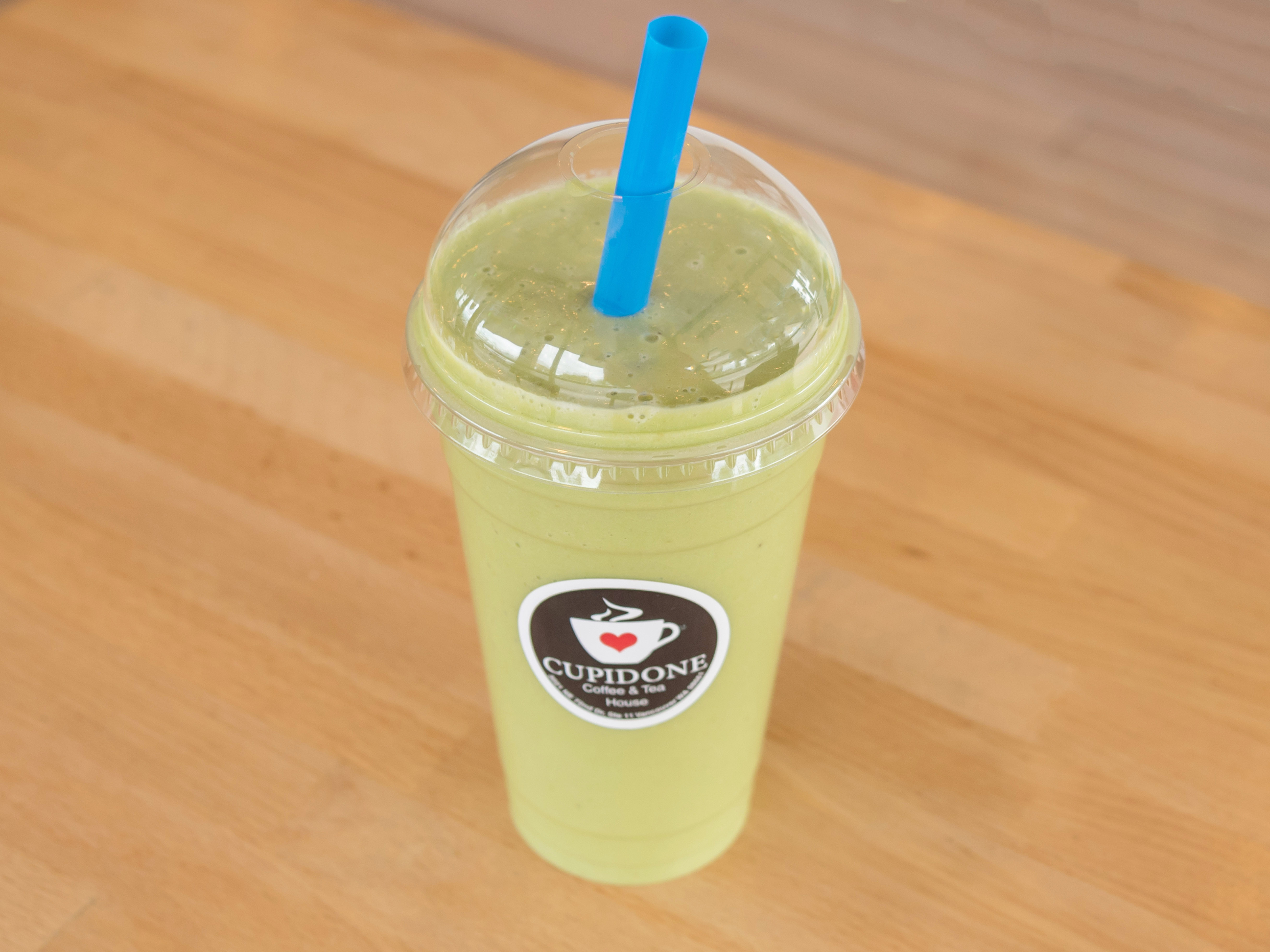 Order Harvest Green Smoothie food online from Cupidone Coffee House store, Vancouver on bringmethat.com