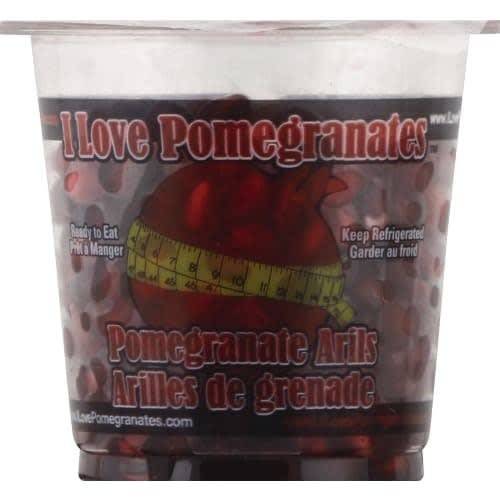 Order I Love Pomegranates · Pomegranate Arils (4.4 oz) food online from Jewel-Osco store, Arlington Heights on bringmethat.com