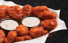Order 6 Boneless Wings food online from Round Table Pizza store, San Diego on bringmethat.com