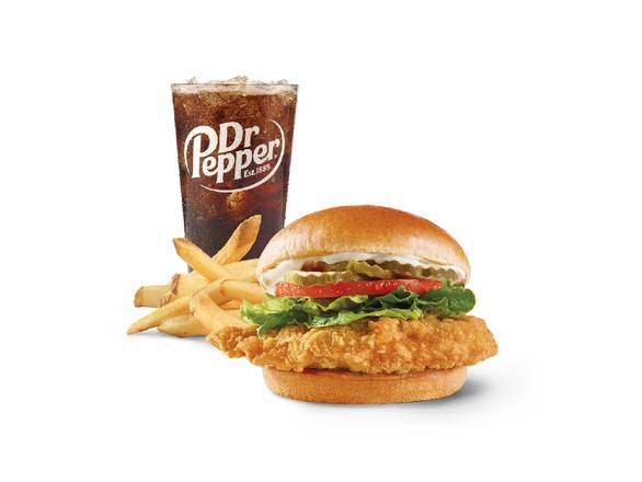 Order Classic Chicken Sandwich Combo food online from Wendy's store, South Houston on bringmethat.com