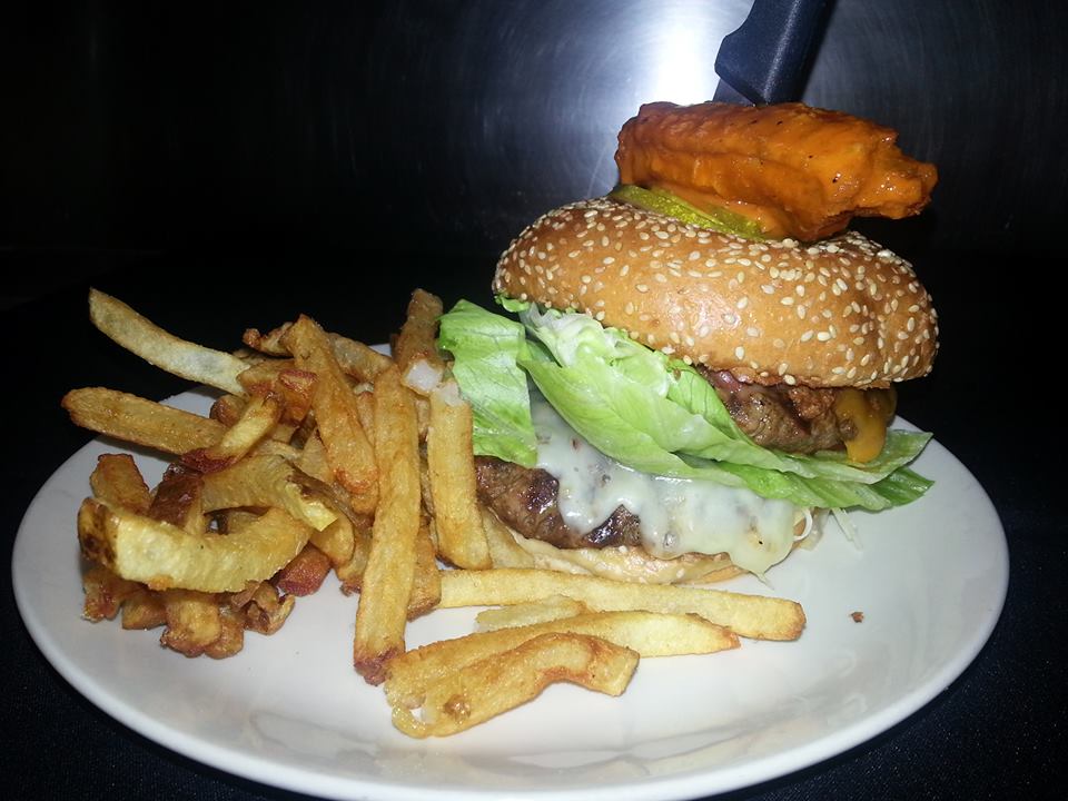 Order Double Decker Burger food online from Output Lounge & Sports Bar store, Chicago on bringmethat.com