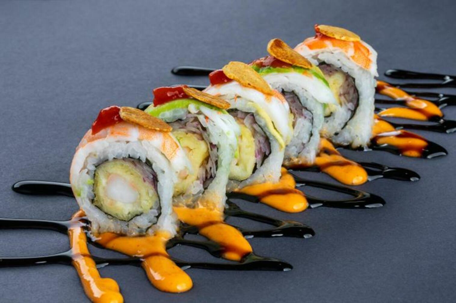Order (a201) Double Shrimp Roll food online from Sushistop Glendale store, Glendale on bringmethat.com