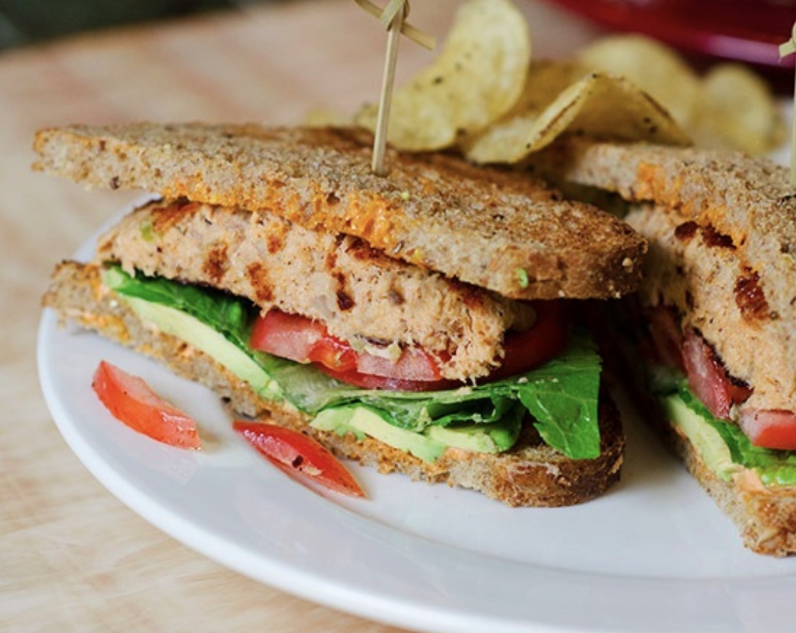 Order Salmon Patty Sandwich food online from iMunch Cafe store, Philadelphia on bringmethat.com