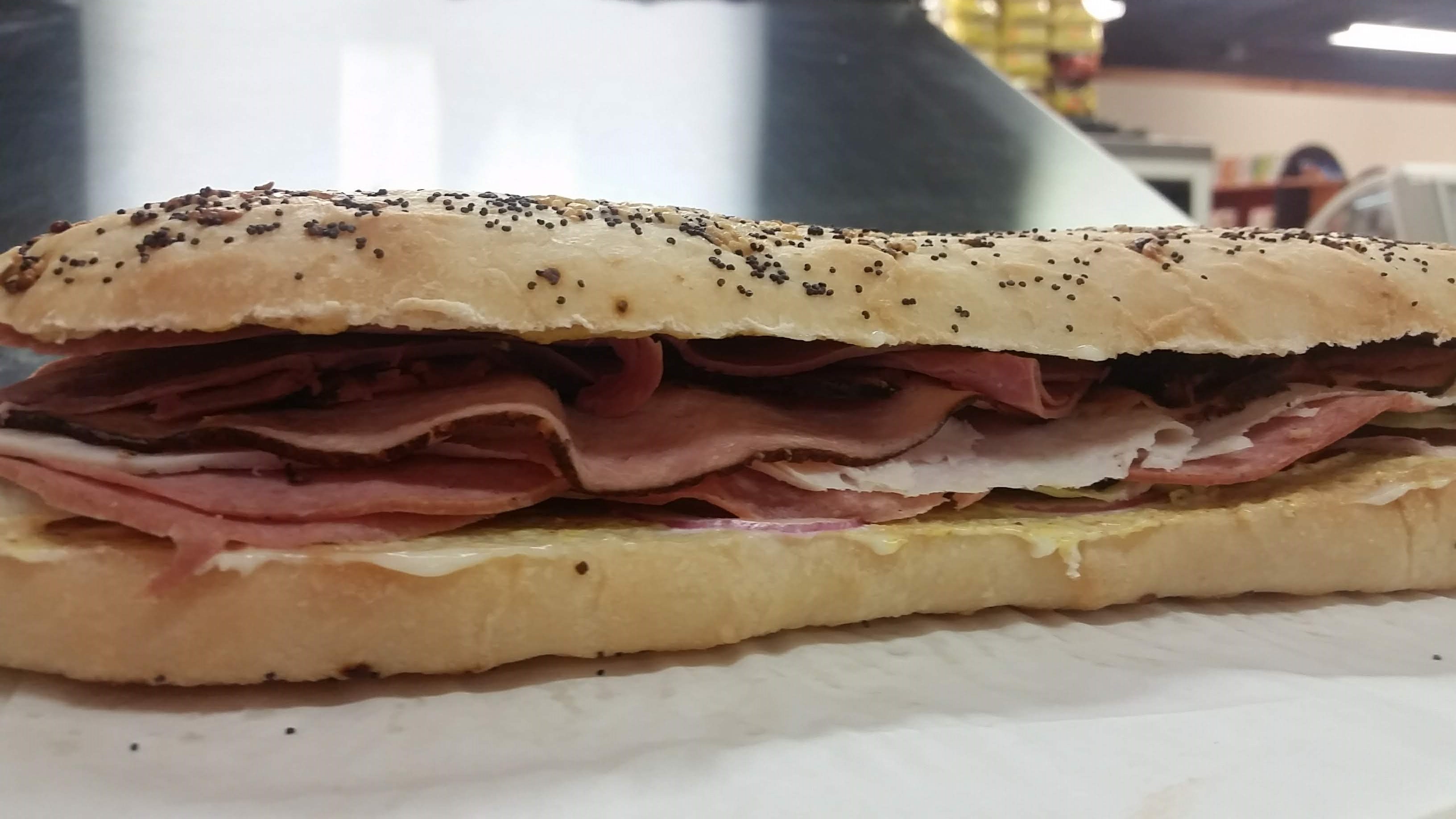 Order The Whole Megillah Sandwich food online from Maccabees Kosher Deli store, Des Moines on bringmethat.com