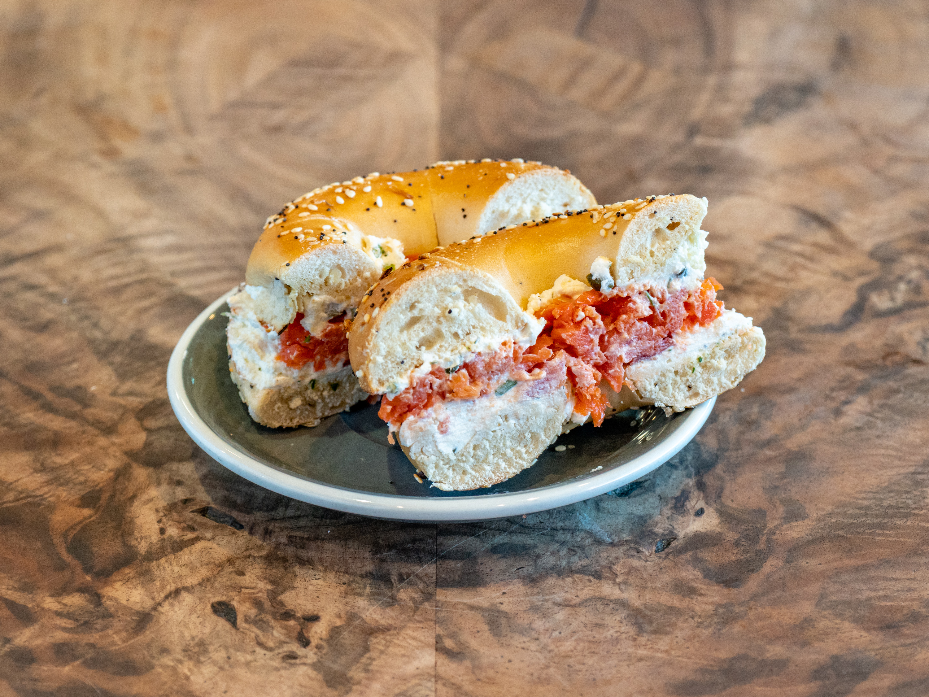 Order Lox Bagel food online from Gus All Day Cafe-Noriega store, San Francisco on bringmethat.com