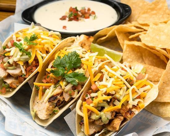 Order Blackened Chicken Tacos food online from Joes Crab Shack store, West Des Moines on bringmethat.com