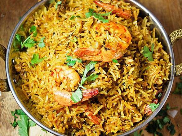 Order Vijayawada Shrimp Biryani food online from Gumagumalu store, Fremont on bringmethat.com