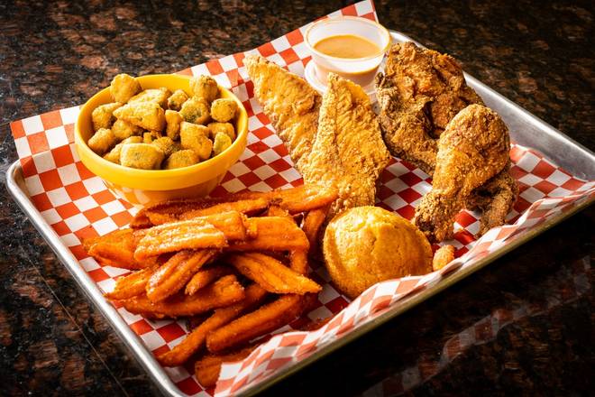Order 2 X 2 Chicken & Fish food online from Sharons Creole Kitchen store, Murrieta on bringmethat.com