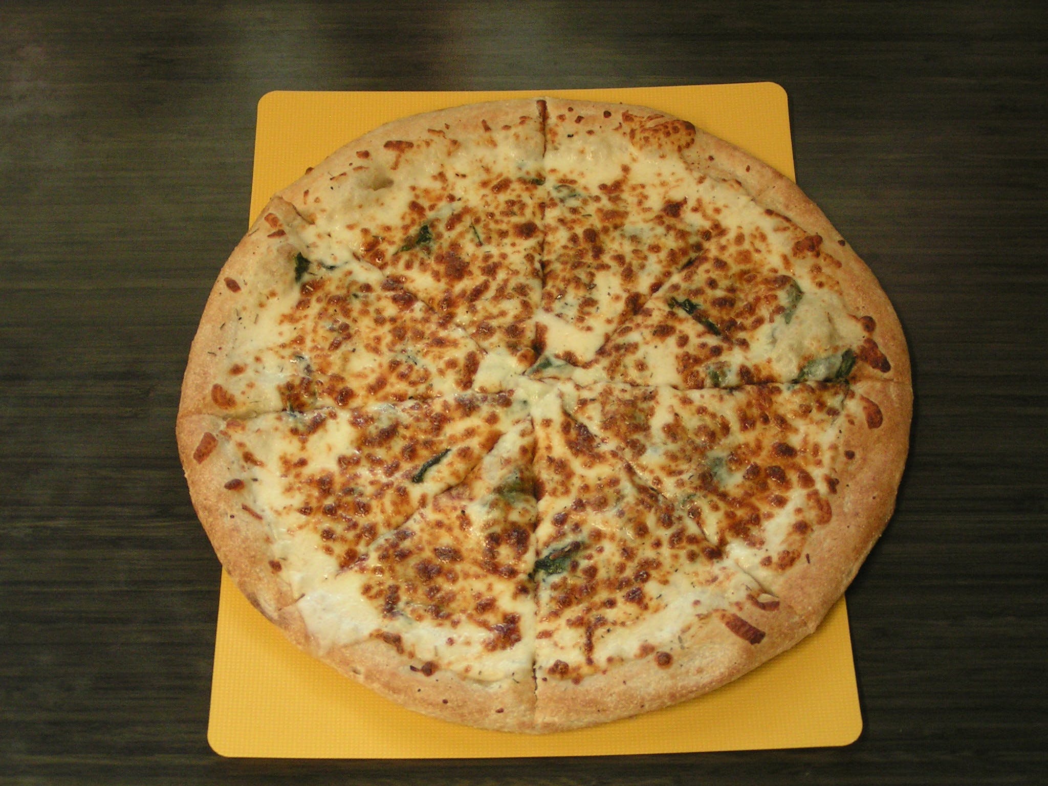 Order SPINACH ALFREDO - 8" PERSONAL food online from Pepperinos Pizza store, Lewistown on bringmethat.com