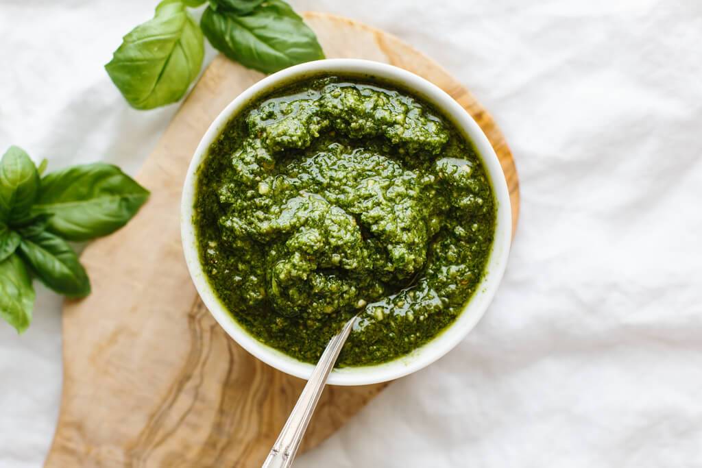 Order Pesto Sauce food online from Pizza Pino store, San Francisco on bringmethat.com