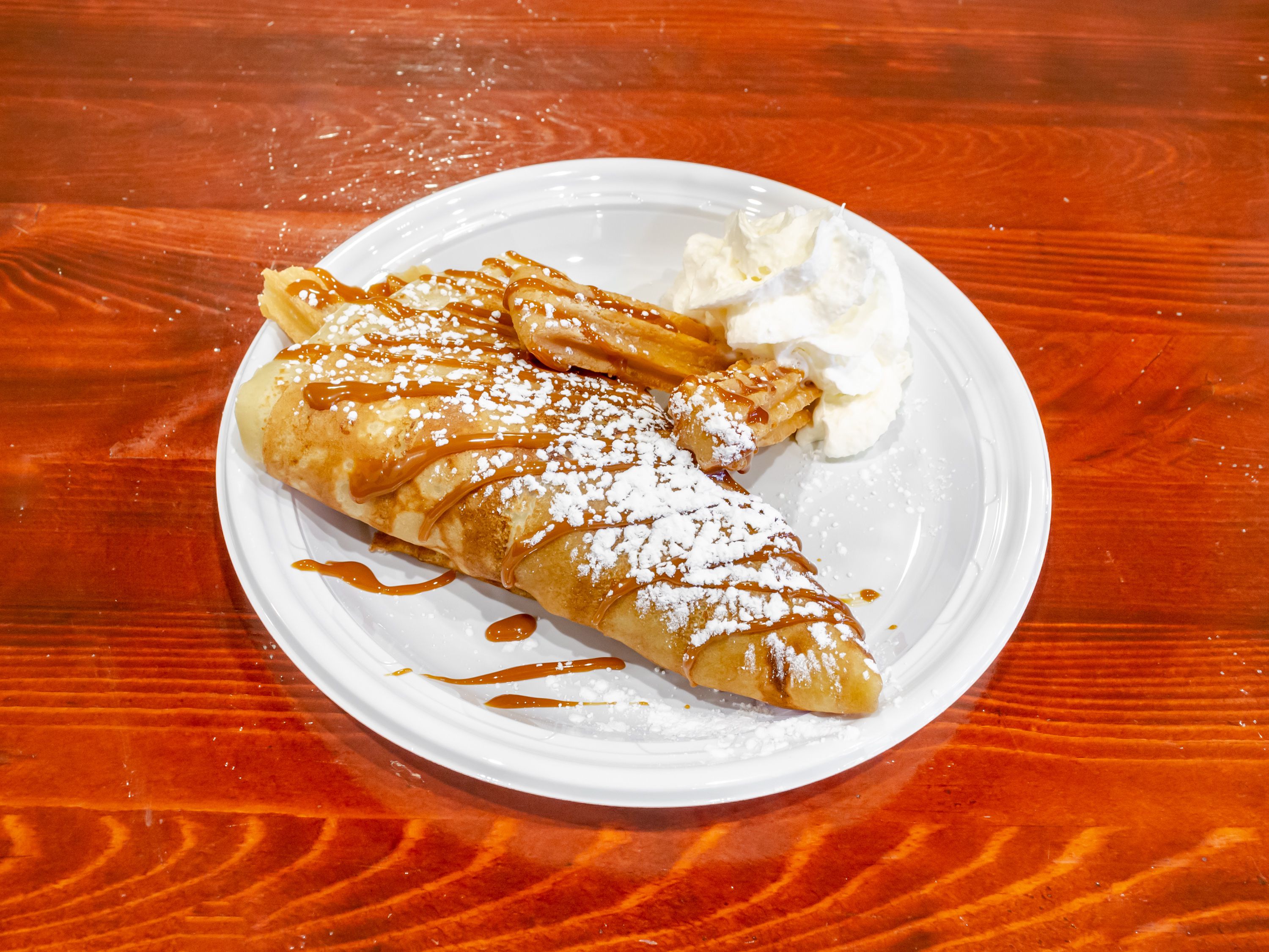 Order Dulce De Leche Crepe food online from House Of Crepes store, Rutherford on bringmethat.com