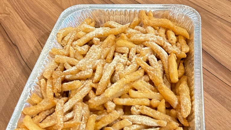 Order 1/2 Pan French Fries food online from Captain Jay's Fish & Chicken store, Southfield on bringmethat.com