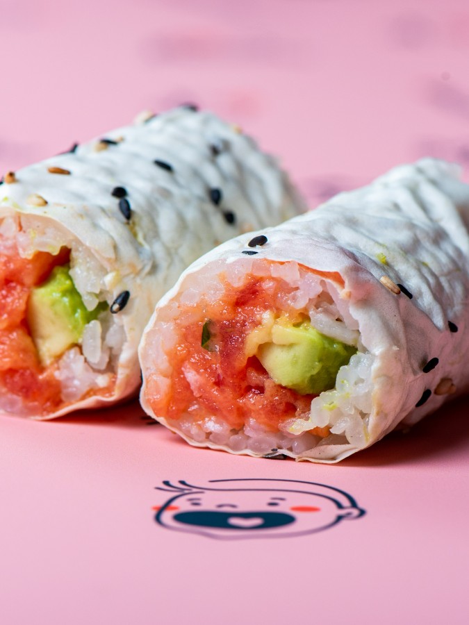 Order The Original Spicy Tuna Handroll food online from Krispy Rice store, Los Angeles on bringmethat.com