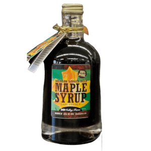 Order 3D Valley Farms Bourbon Barrel Maple Syrup food online from Butt Drugs, Inc store, Corydon on bringmethat.com