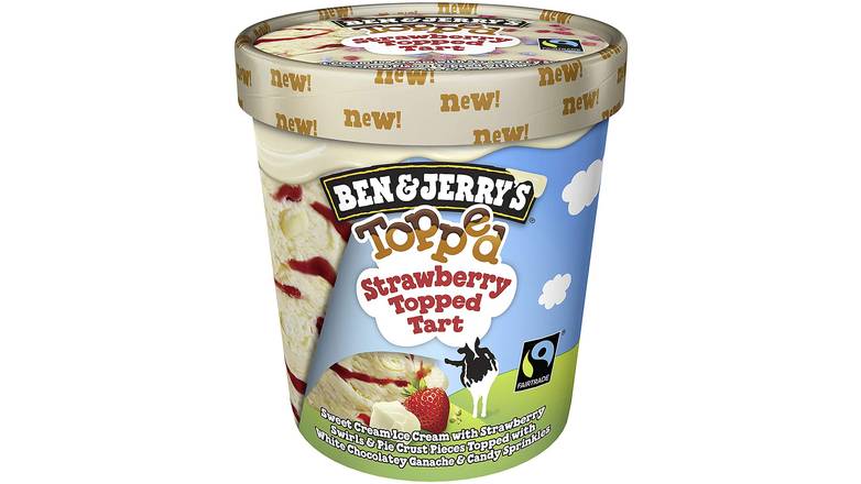 Order Ben & Jerrys Topped Ice Cream Strawberry Topped Tart food online from Trumbull Mobil store, Trumbull on bringmethat.com
