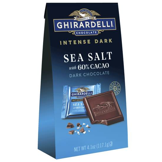 Order Ghirardelli Intense Dark Chocolate Squares, Sea Salt 60% Cacao, 4.1 OZ food online from Cvs store, Rochester Hills on bringmethat.com