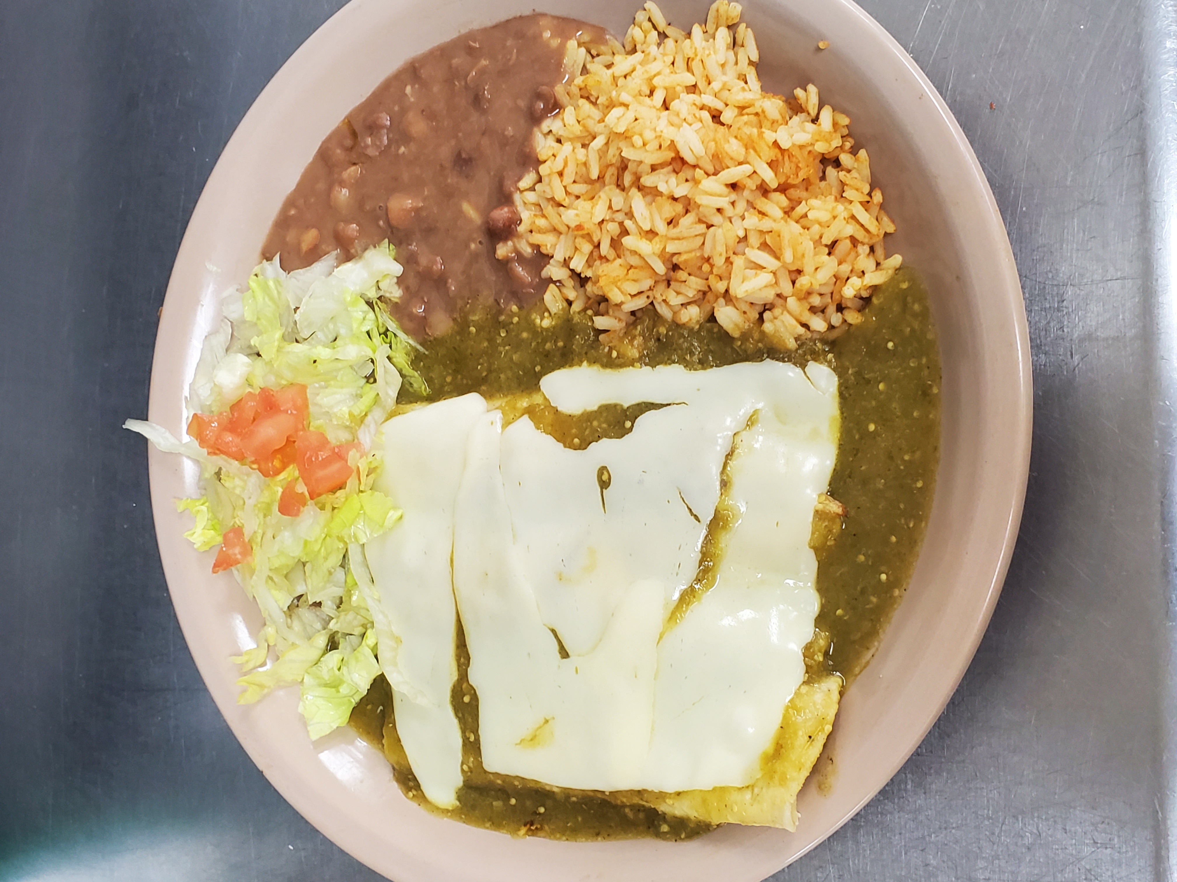 Order Enchiladas Suizas  food online from Aminas Cafe store, Bronx on bringmethat.com