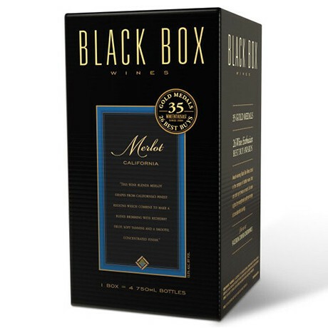Order Black Box Merlot Red Wine 3 Liter food online from Mirage Wine & Liquor store, Palm Springs on bringmethat.com