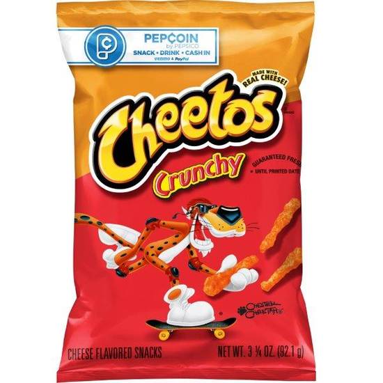 Order Cheetos Crunchy Cheese Snacks (3.25 oz) food online from Rite Aid store, Eugene on bringmethat.com