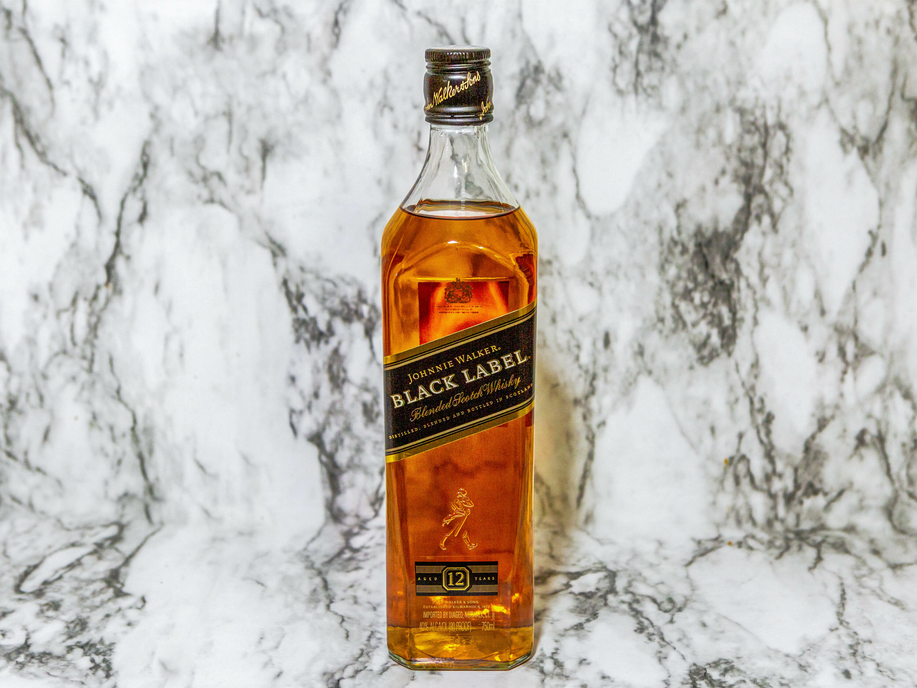 Order Johnnie Walker Black Label Blended Scotch Whisky food online from Fountain Liquor Store store, El Cajon on bringmethat.com