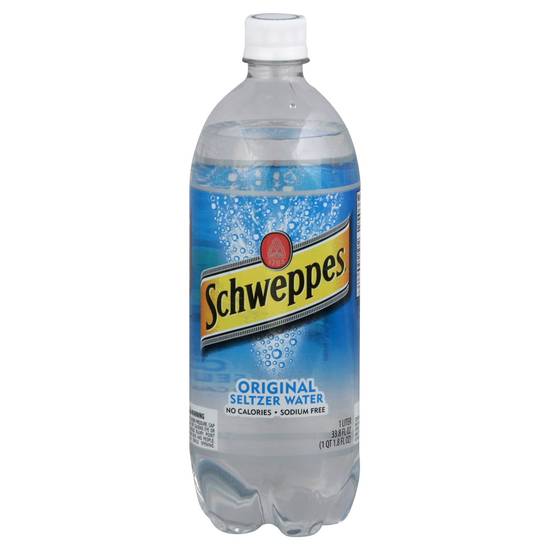 Order Schweppes Seltzer Water Original (33.8 oz) food online from Rite Aid store, WAPPINGERS FALLS on bringmethat.com