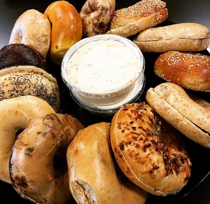 Order Bagel with Cream Cheese food online from Smith finest deli store, Brooklyn on bringmethat.com