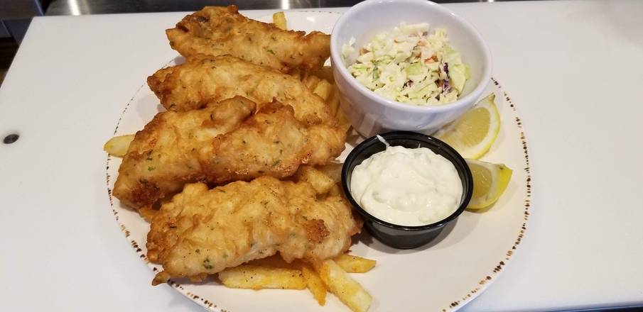 Order 4 PIECE FISH & CHIPS food online from Hops N Drops store, Keizer on bringmethat.com