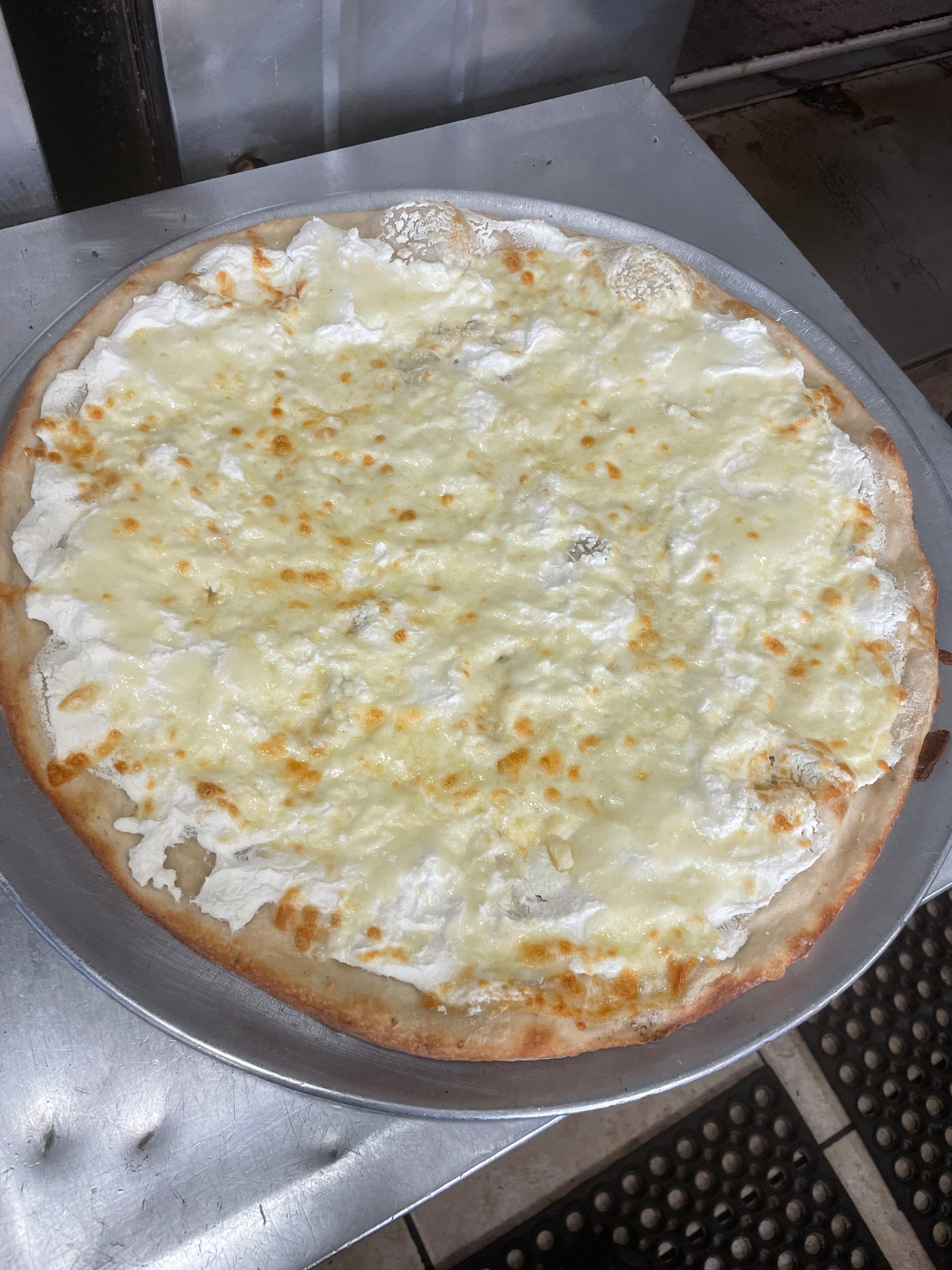 Order White Pizza - Mini Personal food online from Regina Pizza store, Lynbrook on bringmethat.com
