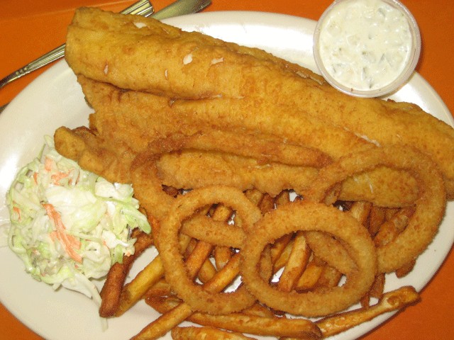 Order Fried Haddock Plate food online from Iris Restaurant   store, Medford on bringmethat.com