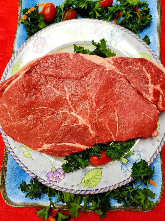 Order Sirloin Steak (2 lb) food online from Cow Palace Butcher Shop store, Middle Island on bringmethat.com