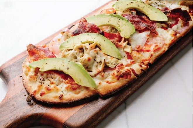Order GF Chicken & Avocado Club Pizza food online from Pinstripes - Northbrook store, Northbrook on bringmethat.com