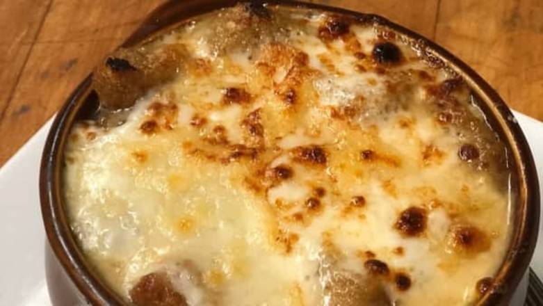 Order French Onion Soup food online from Bottlenecks Saloon and Eatery store, West Hazleton on bringmethat.com