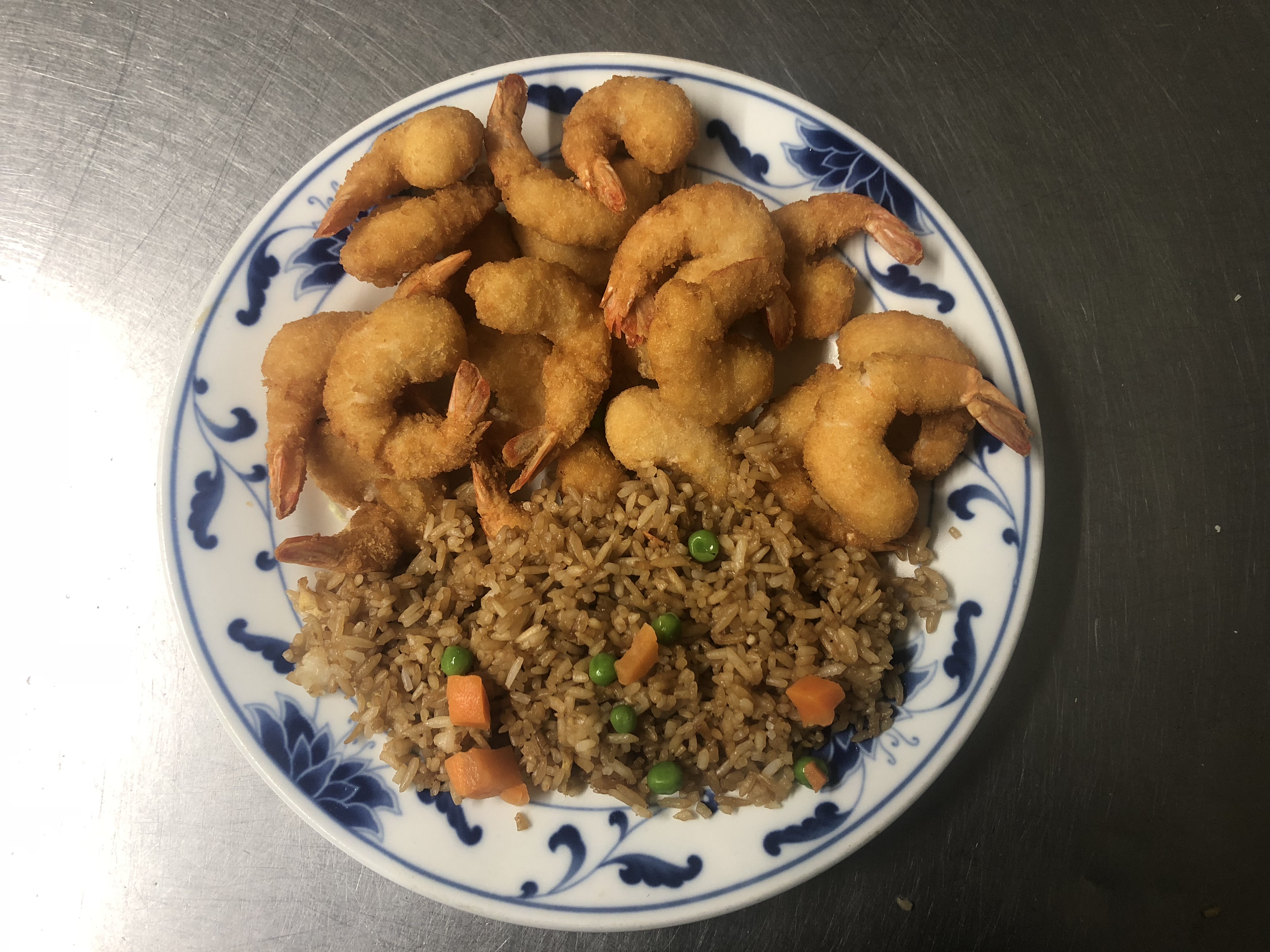 Order 20 Fried Shrimp Platter food online from Chin's Kitchen store, Alexandria on bringmethat.com
