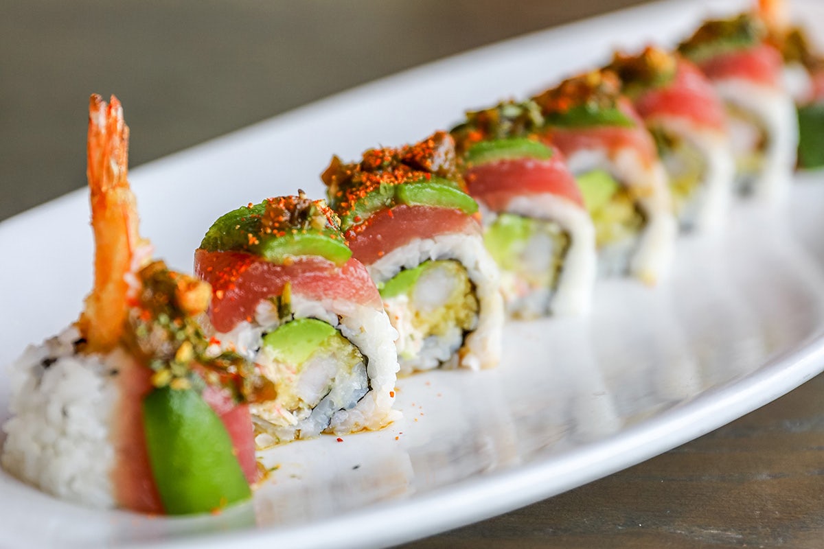 Order *SAN MARCOS MAKI food online from Blue Sushi Sake Grill store, Lincoln on bringmethat.com