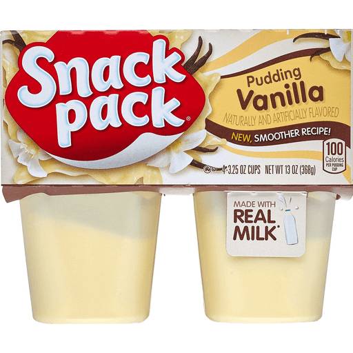 Order Snack Pack Vanilla Pudding  (4 CT) 40568 food online from BevMo! store, Milpitas on bringmethat.com