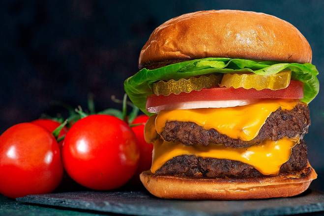 Order Dolly Double Cheese Burger food online from Munch Box store, Washington on bringmethat.com