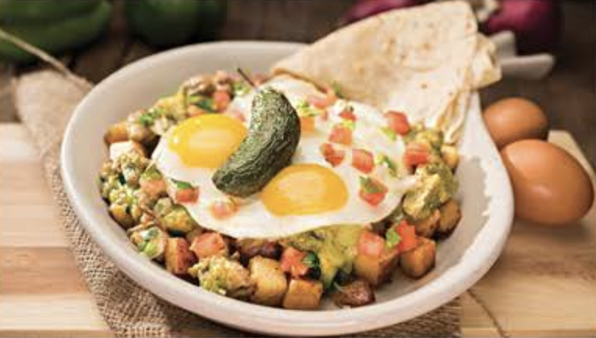 Order Chile Verde Skillet food online from Perkos Cafe store, Madera on bringmethat.com