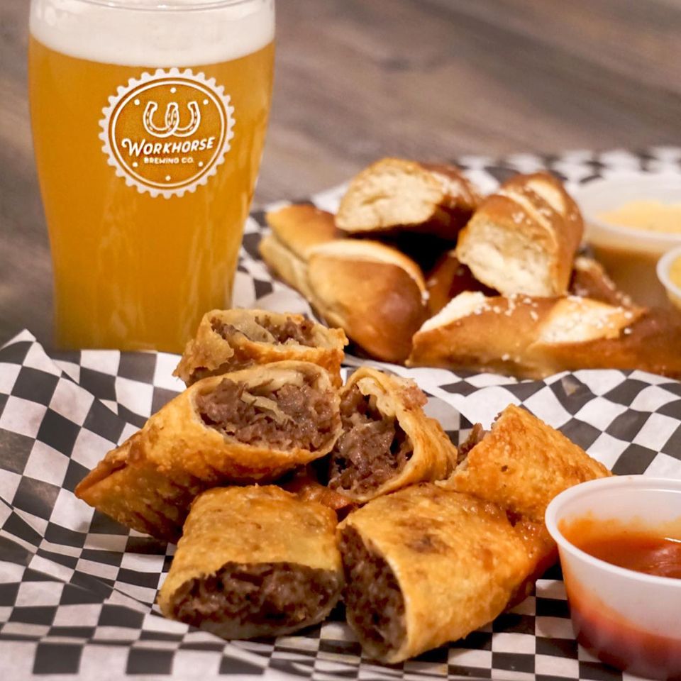 Order Cheesesteak Egg Rolls food online from Workhorse Pizza & Kitchen store, King of Prussia on bringmethat.com