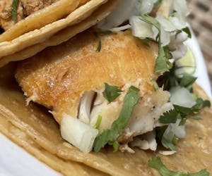 Order Fish (Tilapia) Taco food online from Los Tacos & Desserts store, Chicago on bringmethat.com