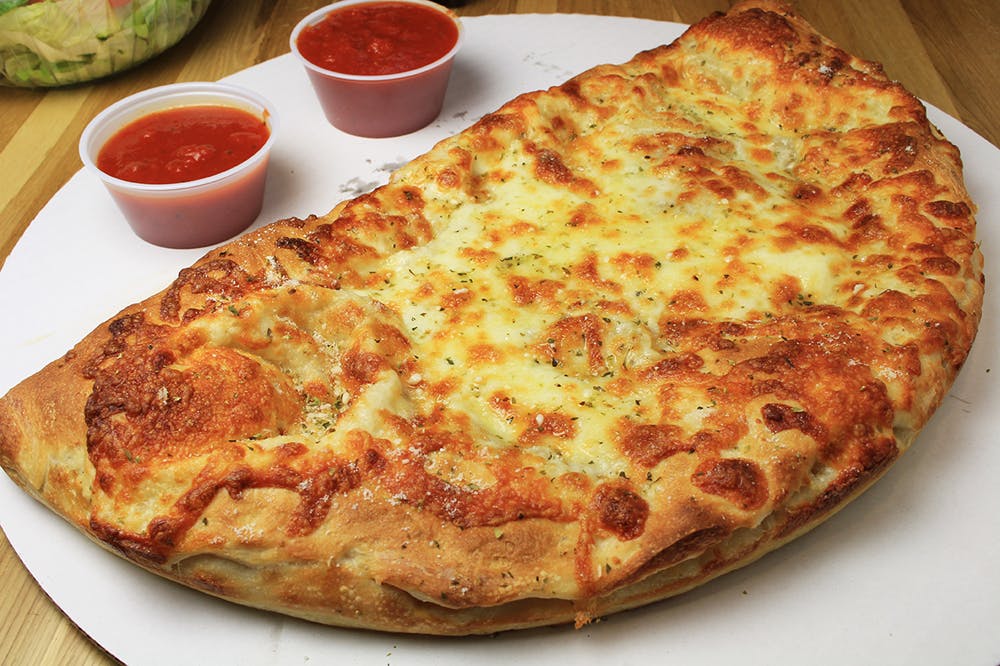 Order Chicken Parmesan Calzone - Small food online from Lynnfield House of Pizza store, Lynnfield on bringmethat.com