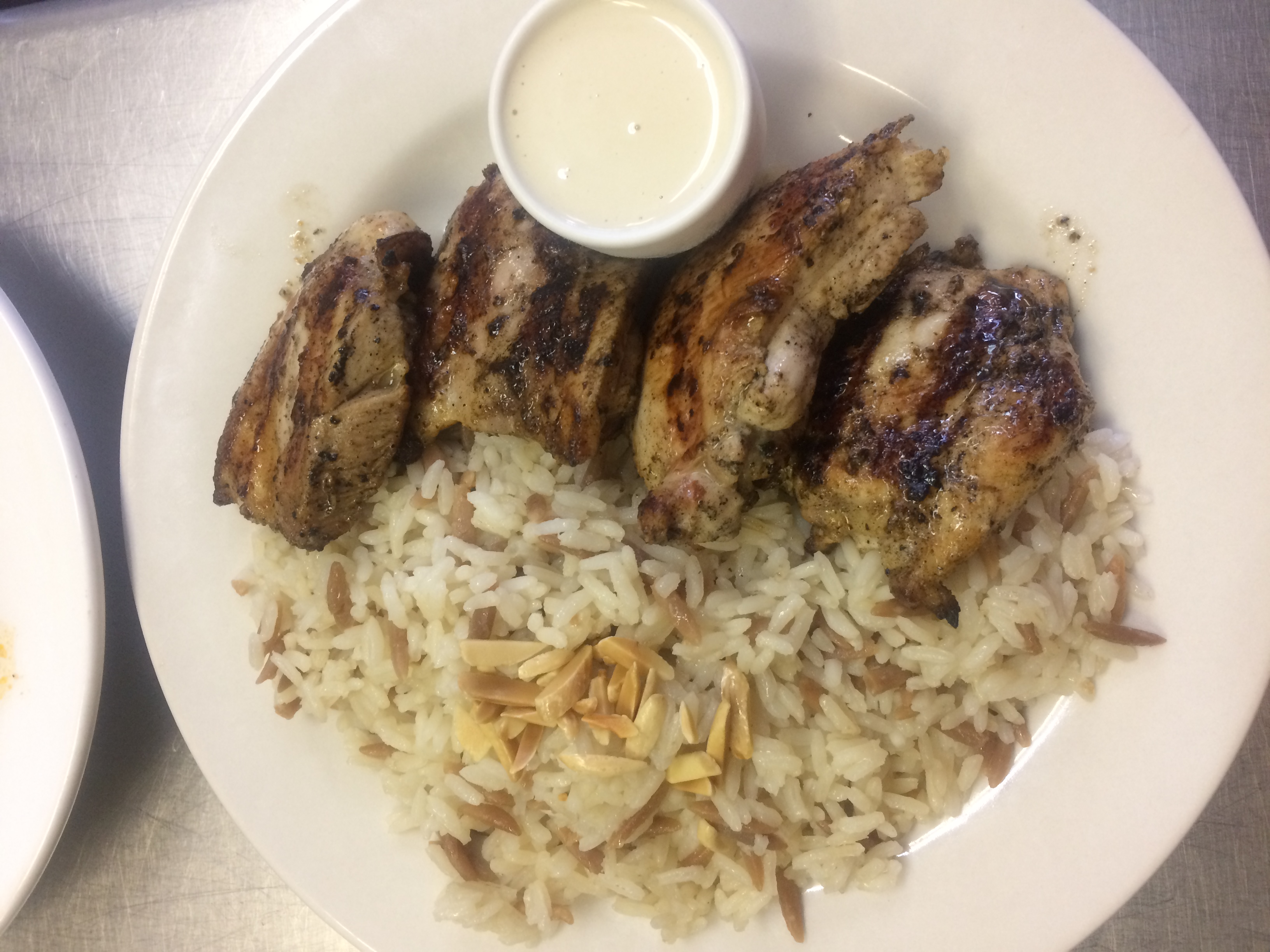 Order Chicken shawarma with Rice Platter food online from Jolina's Mediterranean Cuisine store, Pittsburgh on bringmethat.com