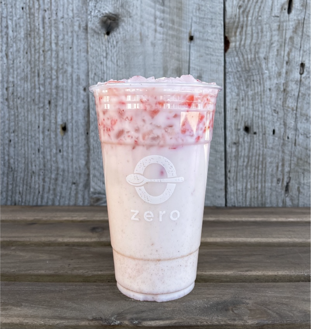 Order Strawberry Horchata food online from Zero Degrees store, Arlington on bringmethat.com