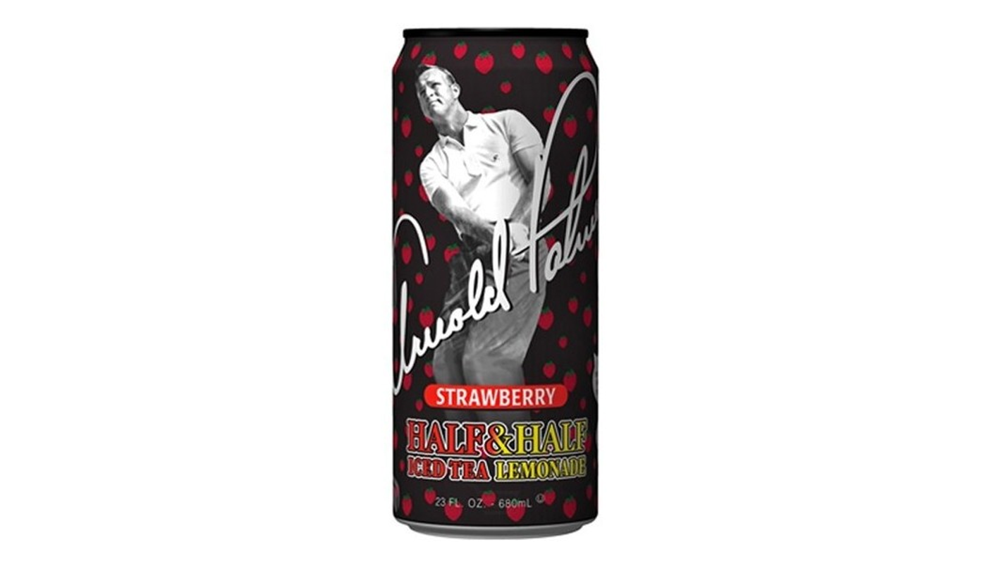 Order AriZona Strawberry Arnold Palmer 23oz Can food online from Orcutt Liquor & Deli store, Orcutt on bringmethat.com