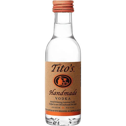 Order Tito's Handmade Vodka (50 ML) 94337 food online from Bevmo! store, Costa Mesa on bringmethat.com