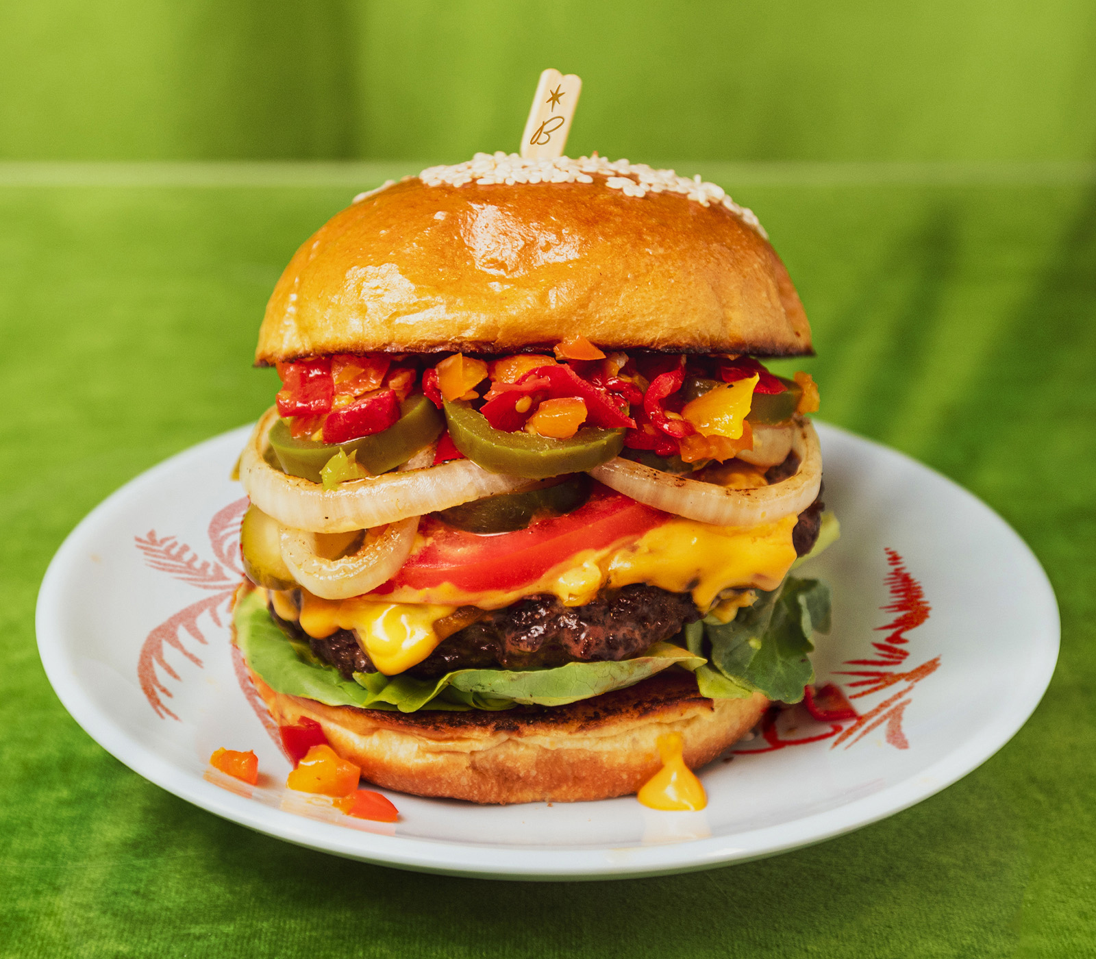 Order Spicy Pepper Burger food online from Dirty Burger store, Thousand Oaks on bringmethat.com